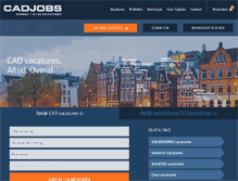 Tablet Screenshot of cadjobs.nl